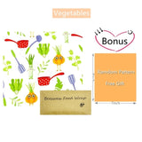 Reusable Beeswax Food Wrap (Set of 3), Healthy Living Advisor, Reusable Beeswax Food Wrap (Set of 3) - 24HourShoppe.net
